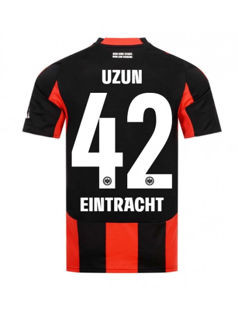 Eintracht Frankfurt Can Uzun #42 Replika Hemmakläder 2025-26 Kortärmad Eintracht Frankfurt Can Uzun #42 Replika Hemmakläder 2025-26 Kortärmad
